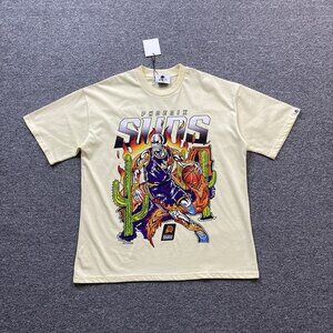 Warren Lotas Phoenix Suns Cool Skull Basketball Yellow T Shirt